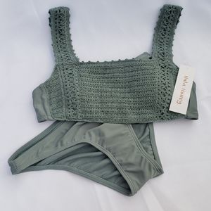 NWT Crochet Bikini Two Piece Swimsuit